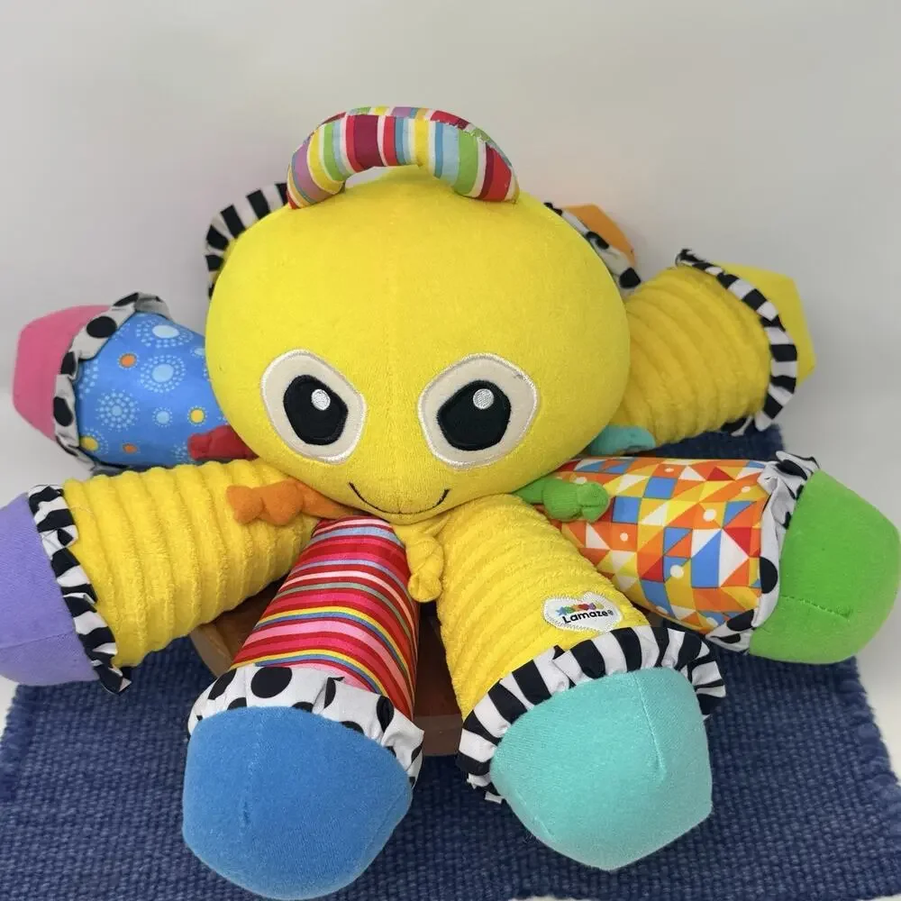 Lamaze Octopus Baby Toy Developmental Sensory Plush Squeaker Colorful Infant Toy